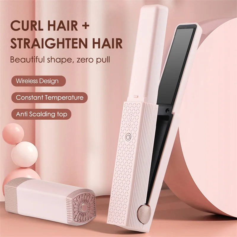 Mini Portable USB Hair Straightness & Curler